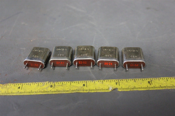 LOT OF 5 VINTAGE NOS CZX RADIO CRYSTAL CR-18/U 8275.000 KC HAM
