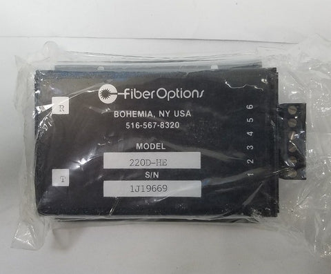 FIBER OPTIONS 220D-HE FIBER OPTIC TX/RX