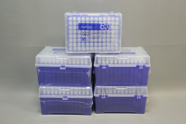 NEW 5 RACKS OLYMPUS 200 ul LOW BINDING BARRIER PIPETTE TIP 26-412
