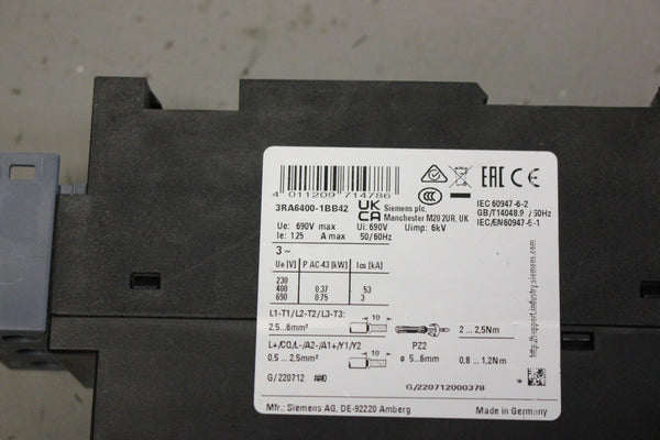 SIEMENS COMPACT STARTER 3RA6400-1BB42