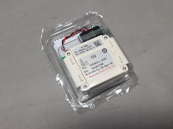 NEW HONEYWELL MIDAS GAS DETECTOR O2 OXYGEN SENSOR CARTRIDGE MIDAS-L-O2-S