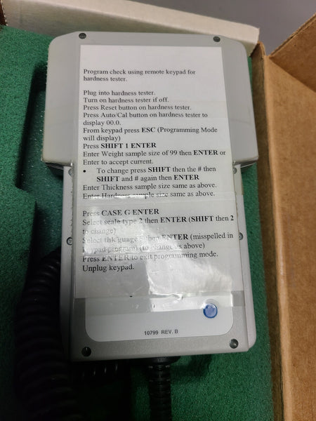 DR. SCHLEUNIGER 6D TABLET HARDNESS TESTER HANDHELD KEYPAD 