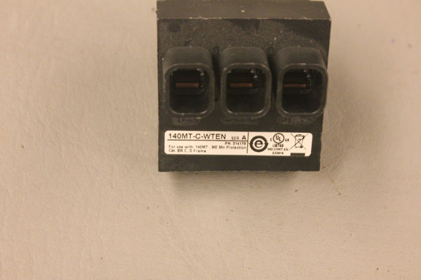 LOT OF 2 ALLEN BRADLEY 140MT-C-WTEN SER A BUS BAR FEEDER TERMINALS
