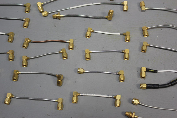LOT OF 62 MISC. RF MICROWAVE CABLES