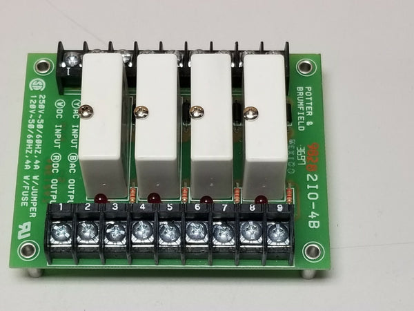 Potter & Brumfield I/O Module Mounting Board With 4 DC Input IDC-5 2IO-4B