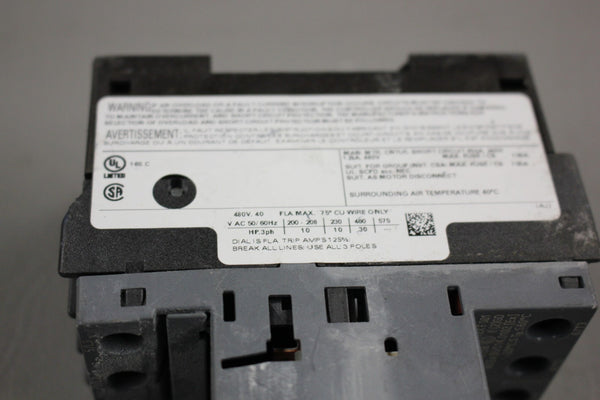 SIEMENS SIRIUS CIRCUIT BREAKER 3RV2027-4FA10