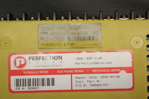 FANUC A06B-6066-H006 SERVO AMPLIFIER  MODULE