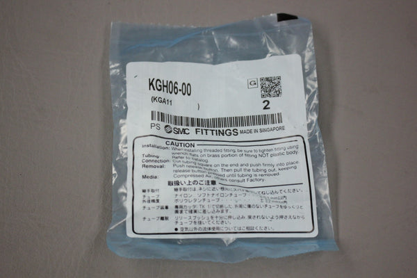 NEW SET OF 2 SMC KGH06-00 FITTINGS