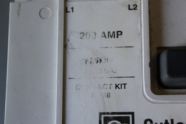 CUTLER HAMMER 200A CONTACTOR C825KN9