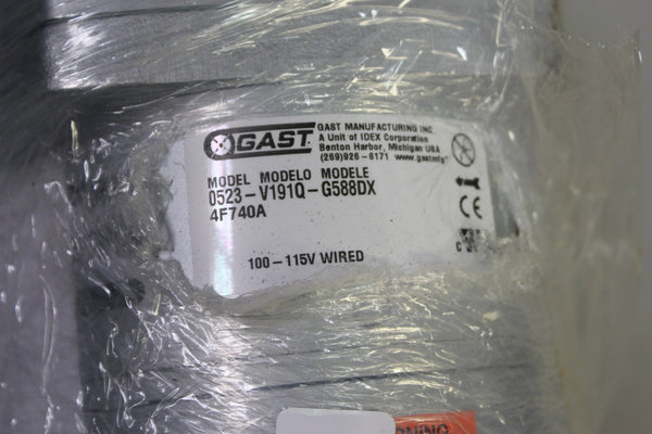 NEW GAST VACUUM PUMP   0523-V191Q-G588DX