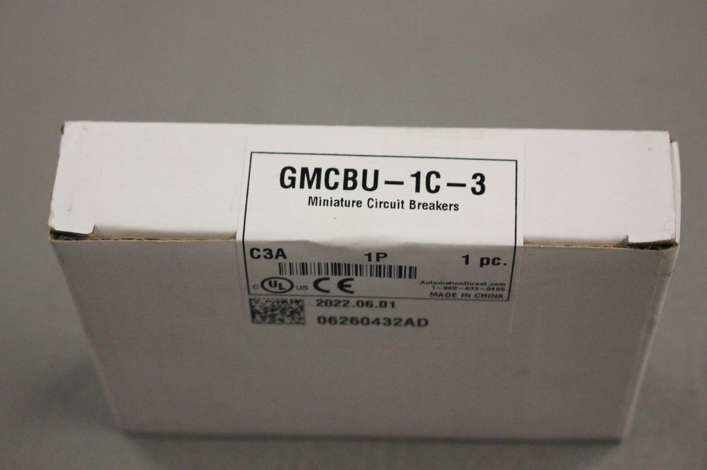 NEW AUTOMATION DIRECT GMCBU-1C-3 MINIATURE CIRCUIT BREAKER