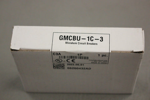 NEW AUTOMATION DIRECT GMCBU-1C-3 MINIATURE CIRCUIT BREAKER