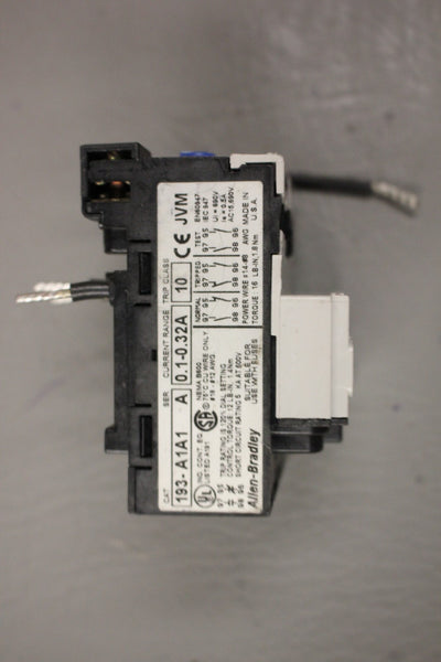 ALLEN BRADLEY OVERLOAD RELAY 193-A1A1 SER A