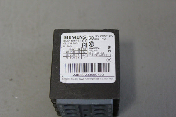 SIEMENS A8E56200509430 CONTACTOR