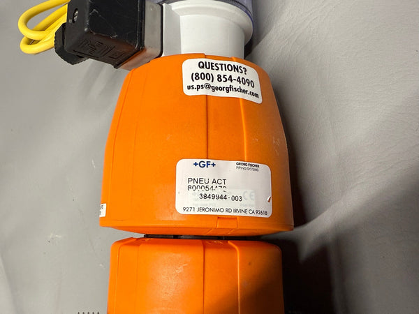 GEORG FISCHER  PNEUMATICALLY ACTUATED VALVE #1 WITH 199190305 POSITION INDICATOR