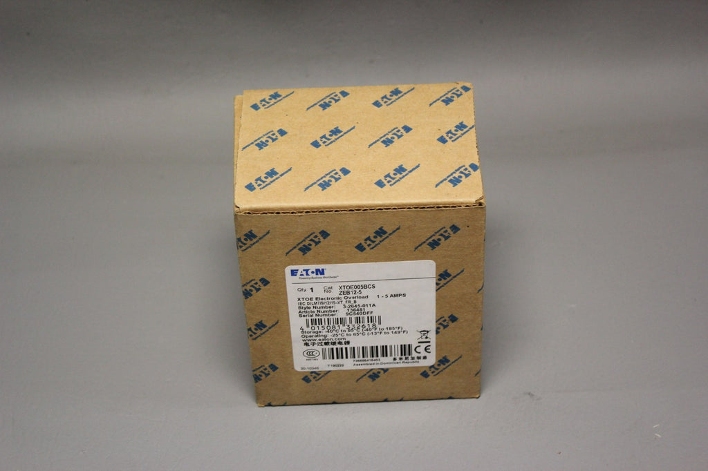 NEW EATON ELECTRONIC OVERLOAD RELAY  XTOE005BCS