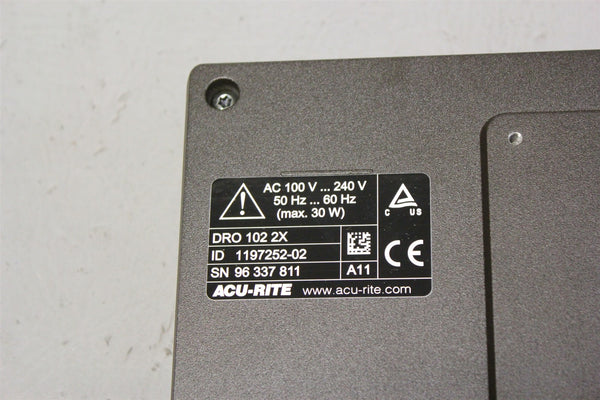 New ACU-RITE/HEIDENHAIN DIGITAL READOUT DRO 102 2X