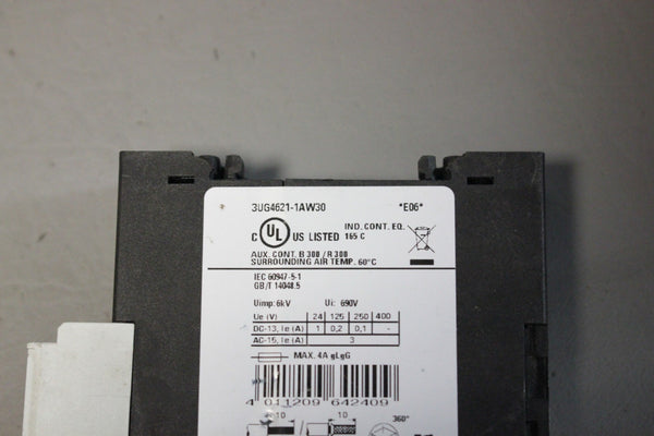 SIEMENS DIGITAL CURRENT MONITORING RELAY 3UG4621-1AW30