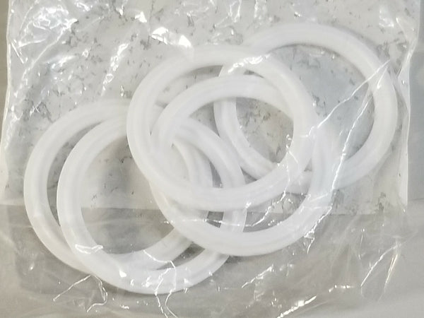 Lot of 5 New PTFE Teflon®  1,874" Tri-Clamp Gaskets