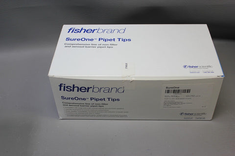NEW BOX 960 FISHER 100uL SURE ONE PIPETTE TIPS BEVELED MICROPOINT 02-707-431