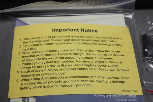 NEW ATEN CS-1708 MASTER VIEW 8 PORT USB KVM SWITCH