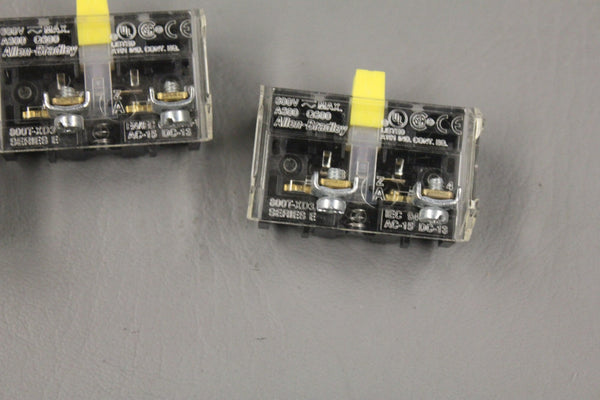 LOT OF 3 ALLEN BRADLEY CONTACT BLOCK 800T-XD3 SER E
