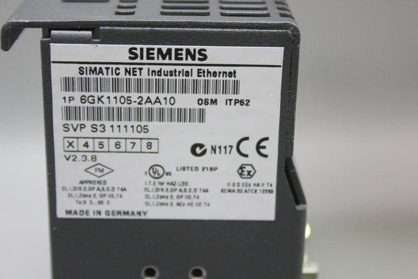 SIEMENS SIMATIC NET INDUSTRIAL ETHERNET OSM ITP62 MODULE 6GK1105-2AA10