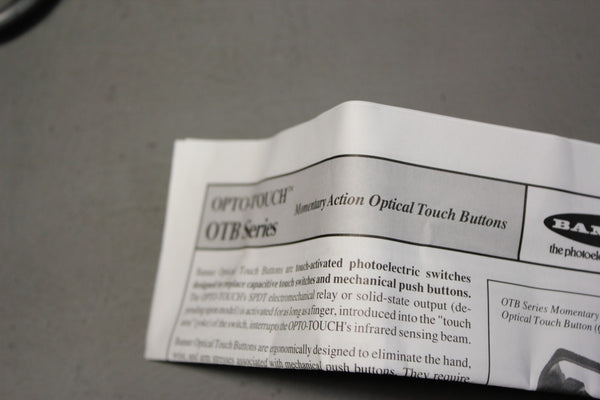 NEW BANNER OPTICAL TOUCH BUTTON  OTBVP6