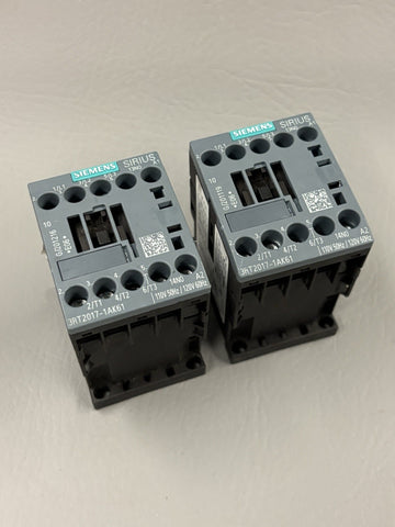 2- UNUSED SIEMENS POWER CONTACTOR 3RT2017-1AK61