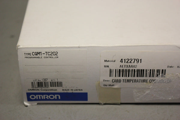 NEW OMRON TEMPERATURE CONTROL UNIT PLC MODULE  CQM1-TC202
