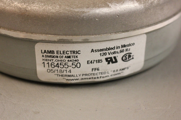 NEW AMETEK LAMB ELECTRIC 116455-50 VACUUM MOTOR