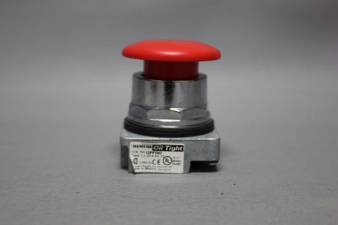 SIEMENS RED MUSHROOM HEAD PUSH-PULL EMERGENCY STOP BUTTON 52PP2W2
