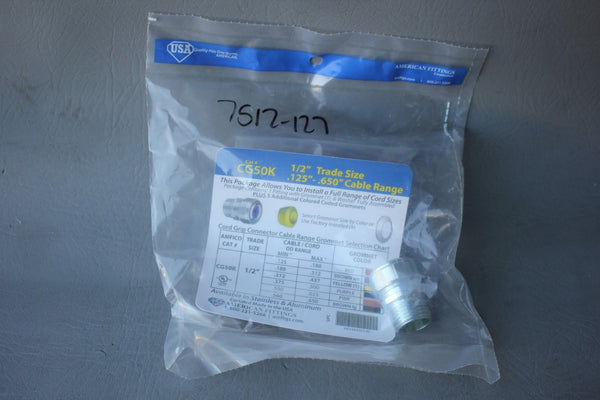 AMERICAN FITTINGS CORD GRIP CONNECTOR KIT CG50K