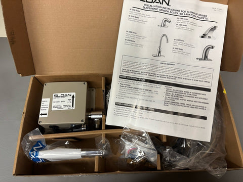 NEW SLOAN SF2450-4 Battery Sensor Activated Touch-Free Faucet Chrome