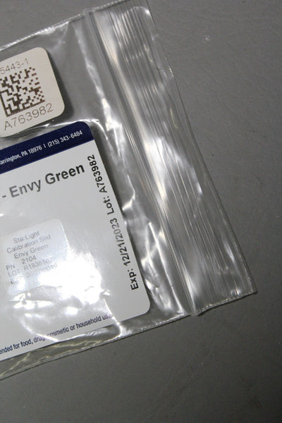 NEW POLYSCIENCES STARLIGHT ENVY GREEN CALIBRATION SLIDE 25443-1 12/21/2023