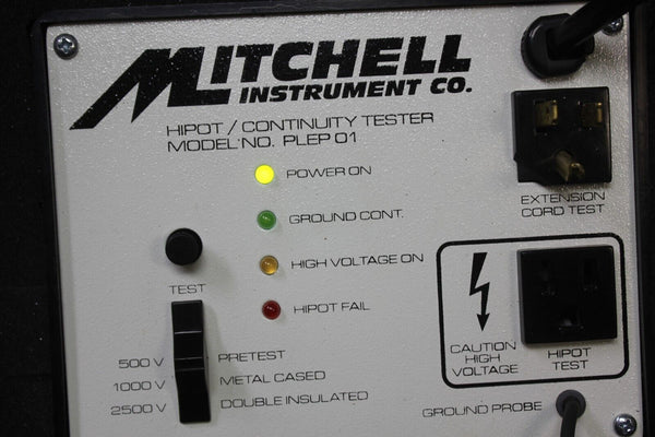 MITCHELL HI-POT CONTINUITY TESTER PLEP 01