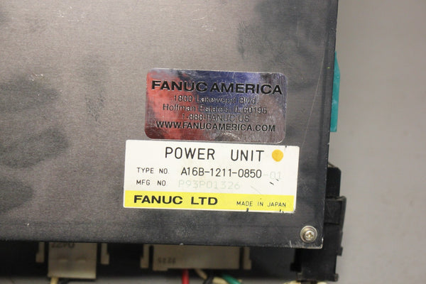 FANUC POWER SUPPLY UNIT MODULE A16B-1211-0850
