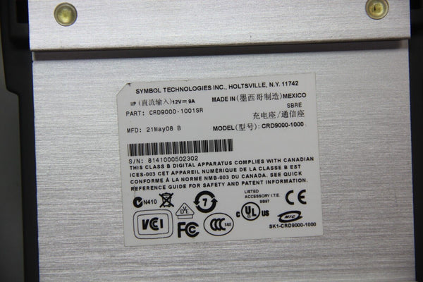 SYMBOL WIRELESS PORTABLE DATA TERMINAL BARCODE SCANNER WITH PS & DOCK MC92N0