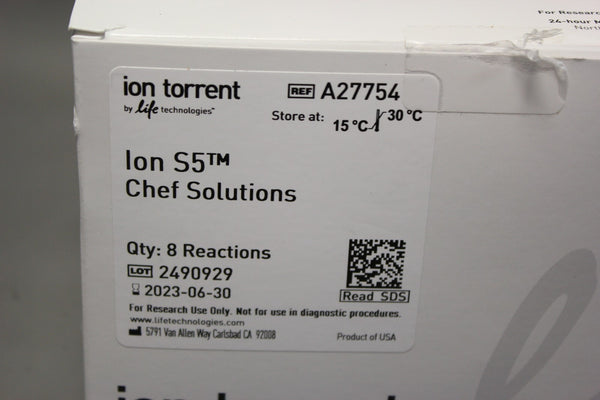 NEW IONTORRENT ION S5 CHEF SUPPLIES A27755