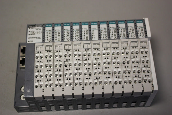 DANAHER SYQNET I/O RACK WITH 12 MODULES (1) TSIO-1001 (11) TSIO-4005