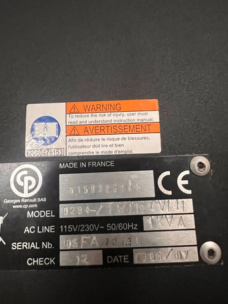 CP GEORGES RENAULT SPINDLE CONTROLLER 8284-/TwinCVI II