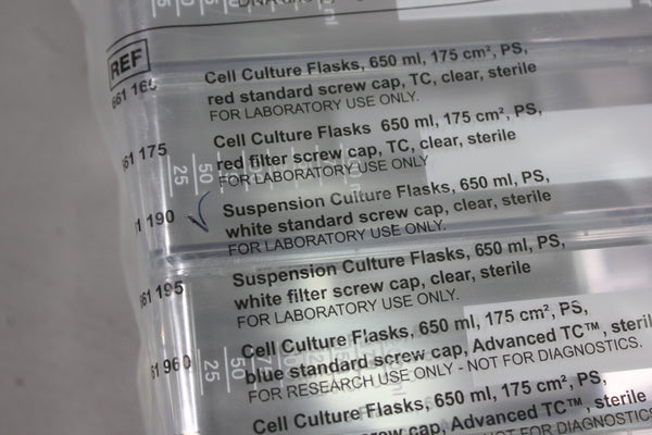 4- Greiner Bio-One 661190 SUSPENSION CULTURE FLASK, 650 ML PS CELLSTAR EXP. 4/24