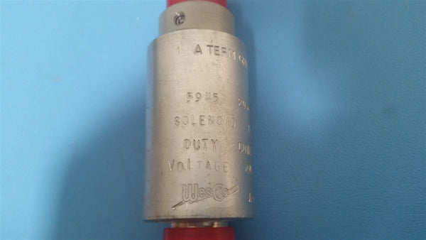 UNUSED WESCO SOLENOID 24VDC /CONT./PULL A9