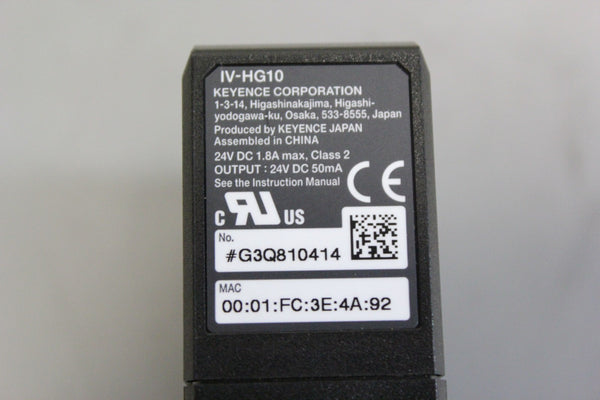 KEYENCE VISION SENSOR AMPLIFIER MAIN UNIT  IV-HG10