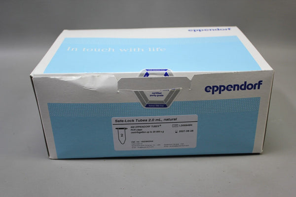 NEW EPPENDORF SAFE LOCK TUBES 2.0 ML PCR CLEAN NATURAL 500 QTY