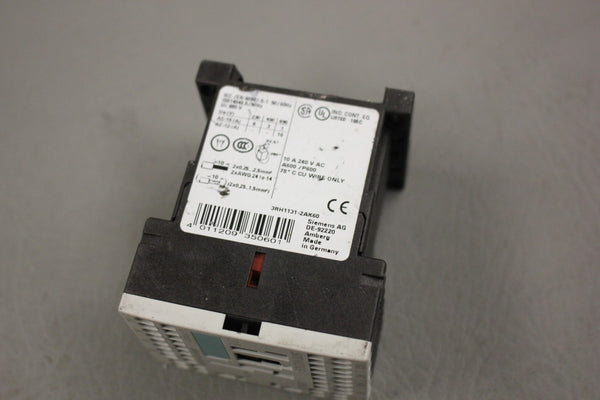 SIEMENS SIRIUS AUXILIARY CONTACTOR 3RH1131-2AK60