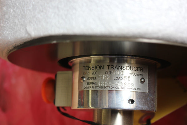 NEW DOVER FLEXO WEB PRESS IDLER ROLLER WITH TENSION TRANSDUCER