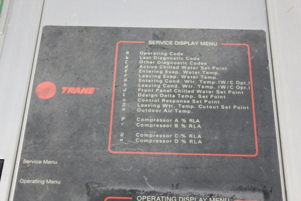 Trane Chiller Control Panel Communication Interface X13650346-01 REVISION G 