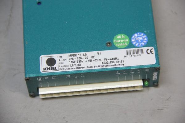 KNIEL POWER SUPPLY MPDK 12.1,5