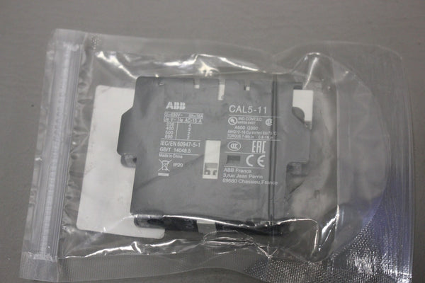 UNUSED ABB AUXILIARY CONTACT  CAL5-11